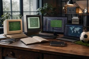entwicklung meilensteine marktverschiebungen pc fussballmanager genre