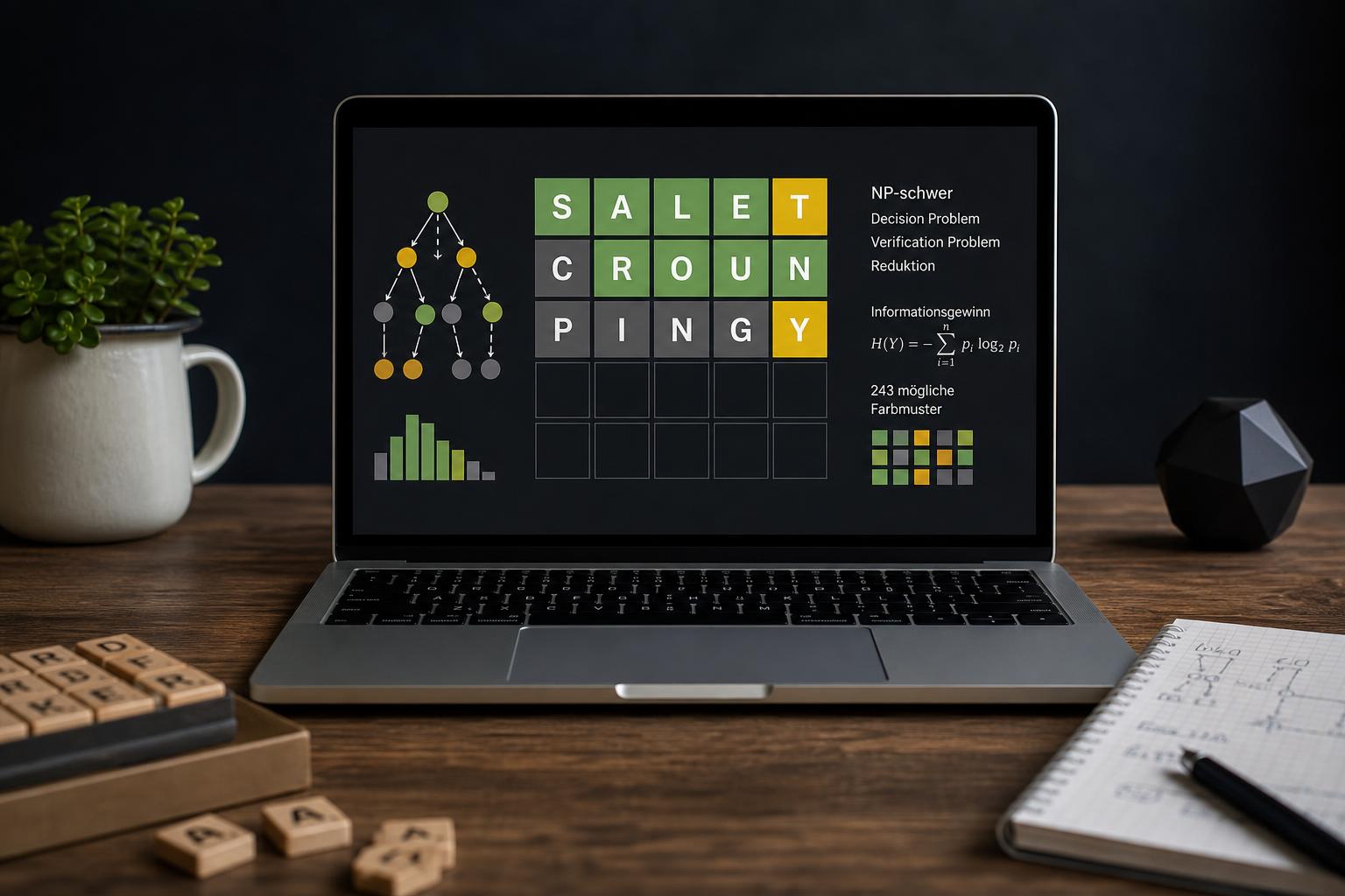 mathematische und algorithmische einblicke in wordle np schwere optimale