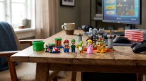 nintendo und lego praesentieren klassische minifiguren fuer super mario erste