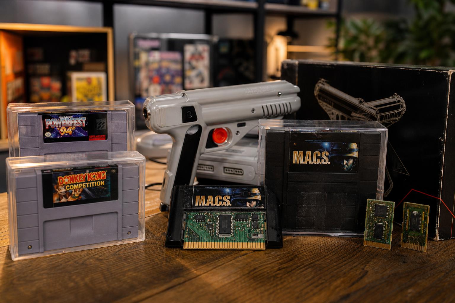 seltene super nintendo module historischer kontext m a c s system und